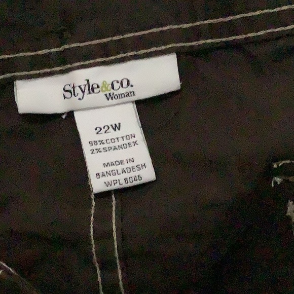Style and co brown Capri shorts new with tag - Picture 6 of 8